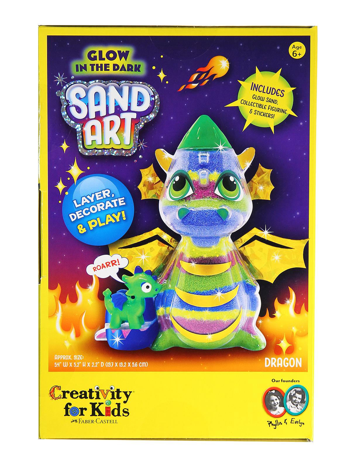 Glow in the Dark Sand Art Dragon kit