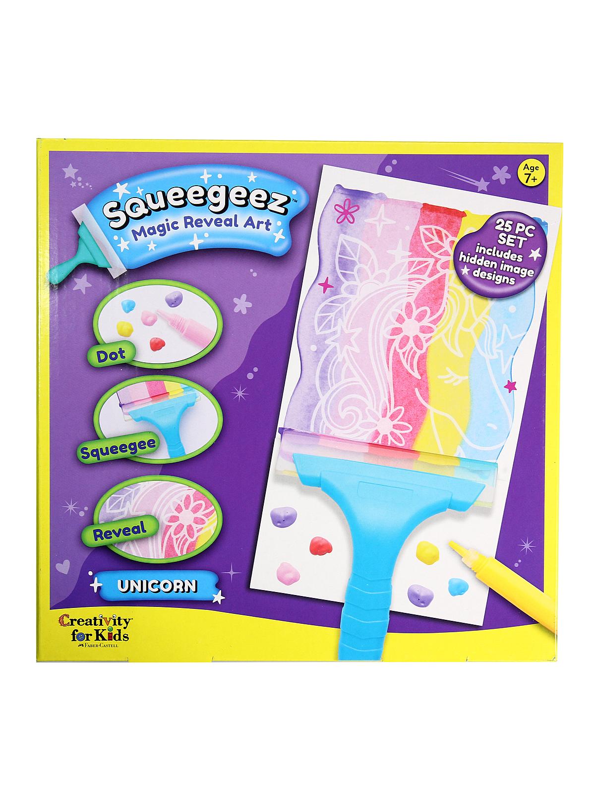 Squeegeez Magic Reveal Art unicorn kit