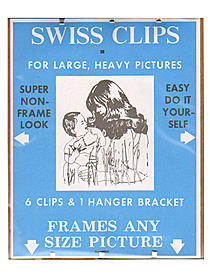 Swiss Clips for large, heavy pictures pack of 6