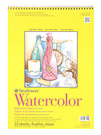 300 Series Watercolor Paper 9 in. x 12 in. pad pad of 12 tape bound