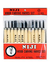 Niji Woodcarving Set set of 12