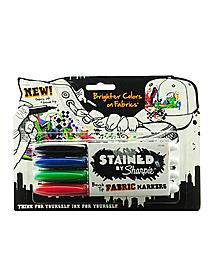 Stained Brush-Tip Fabric Marker Sets set of 4