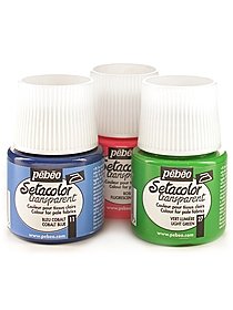 Setacolor transparent fabric paint emerald 45 ml