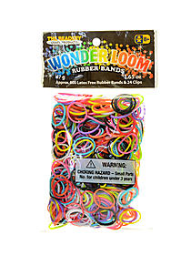 Wonder Loom Rubber Bands and Clips multicolor pack of 600