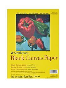 300 Series Black Canvas Paper 16 in. x 20 in. 10 sheets