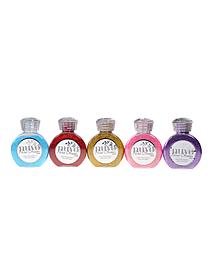 Dazzle up your DIY projects with the perfect, sparkling finish Nuvo Pure Sheen Glitters come in a wide variety of dazzling shades. Use this liquid glitter to add shimmering elegance to cards, vases, wall hangings and more. The bottle features a wide opening it apply ample amounts of brilliance.