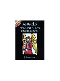 Angels Stained Glass-Coloring Book (8 pages) Angels Stained Glass-Coloring Book