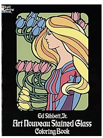 Art Nouveau Stained Glass Coloring Book Art Nouveau Stained Glass Coloring Book