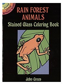 Rain Forest Animals Stained Glass Coloring Book Rain Forest Animals Stained Glass Coloring Book