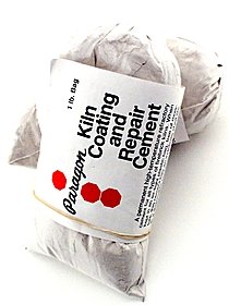 A permanent, high temperature refractory cement for all types of firebrick kilns. Thin the cement with water and replace broken brick sections, repair holes and cracks or apply as dust-free coating on inner lid. Instructions included.