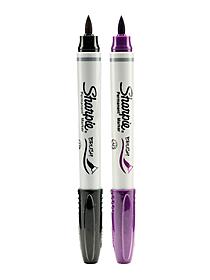 Brush Tip Permanent Markers black