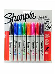 Brush Tip Permanent Marker Sets assorted set of 12