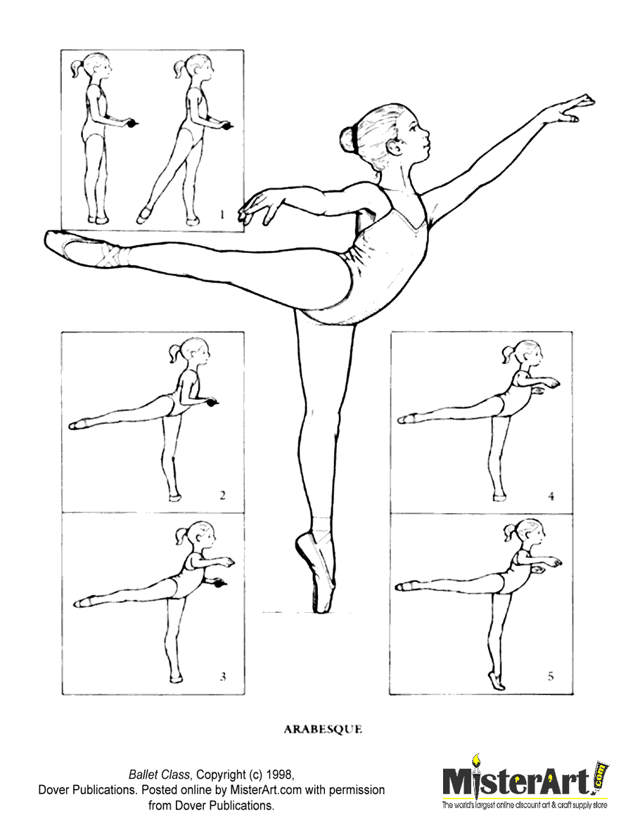 dance positions coloring pages - photo #36