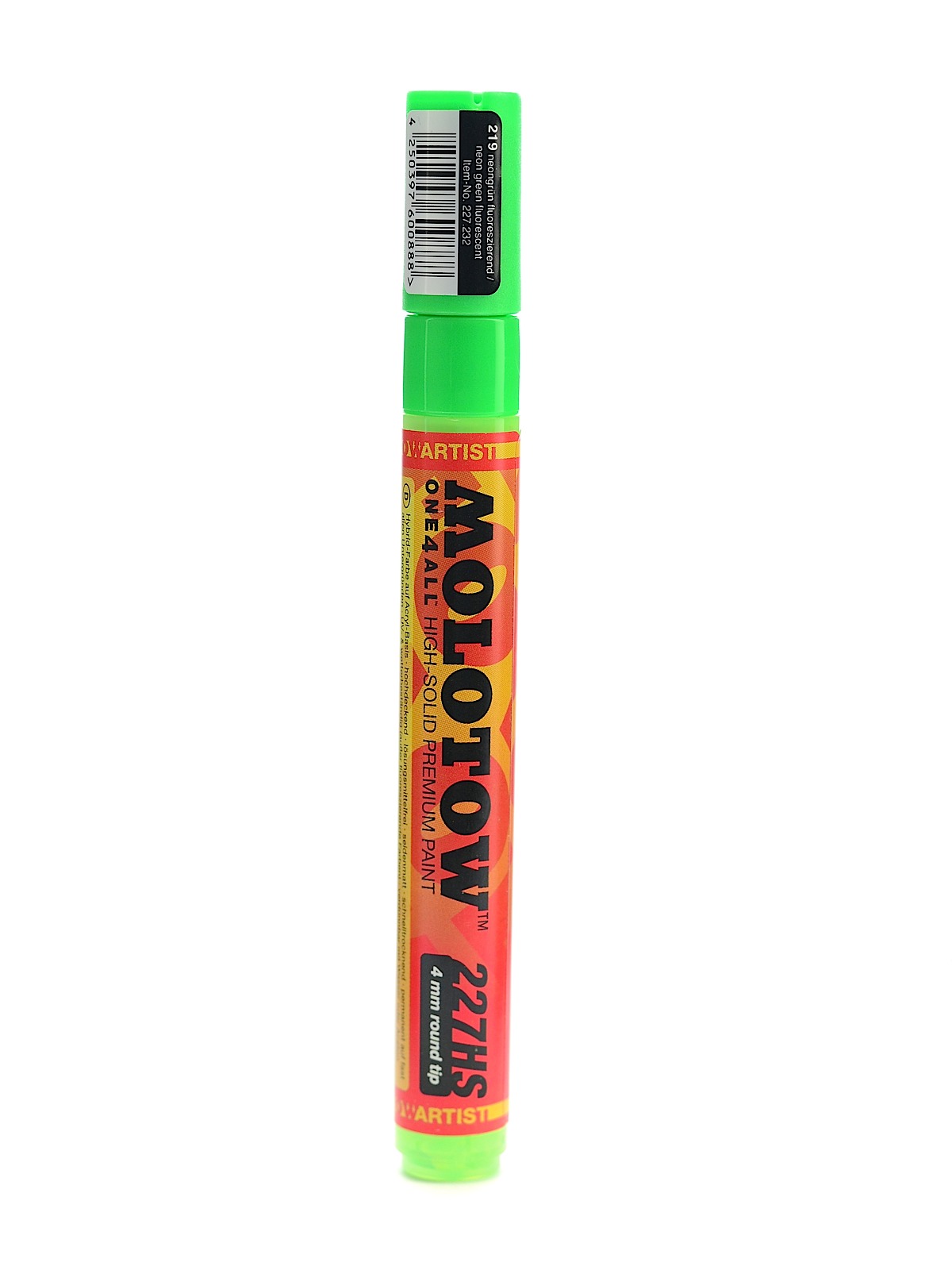 One4All Acrylic Paint Markers 4 Mm Neon Green Fluorescent 219