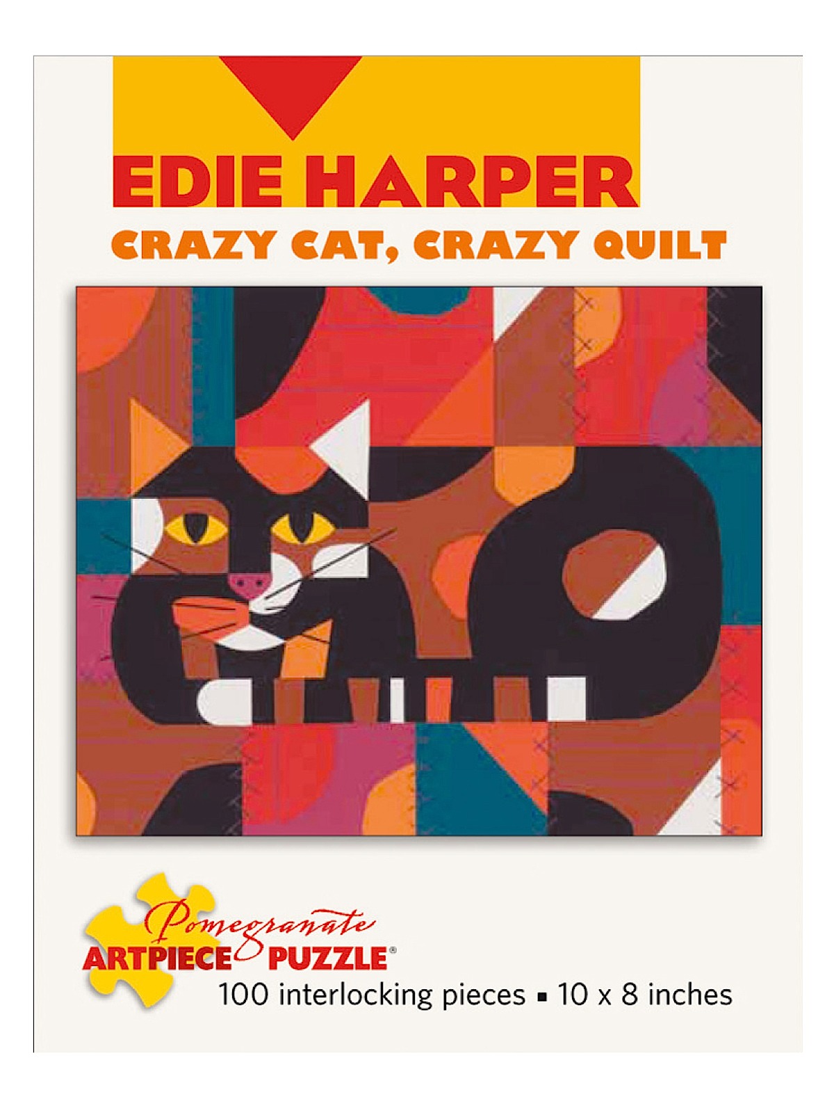 100-piece Jigsaw Puzzles Edie Harper: Crazy Cat, Crazy Quilt