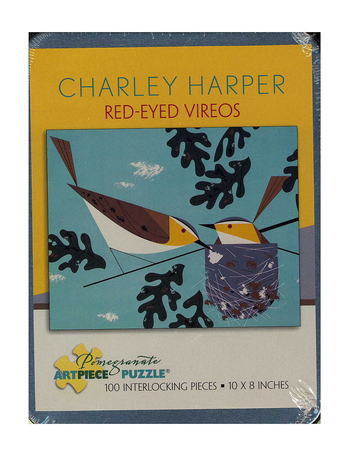 100-piece Jigsaw Puzzles Charley Harper: Red-eyed Vireos