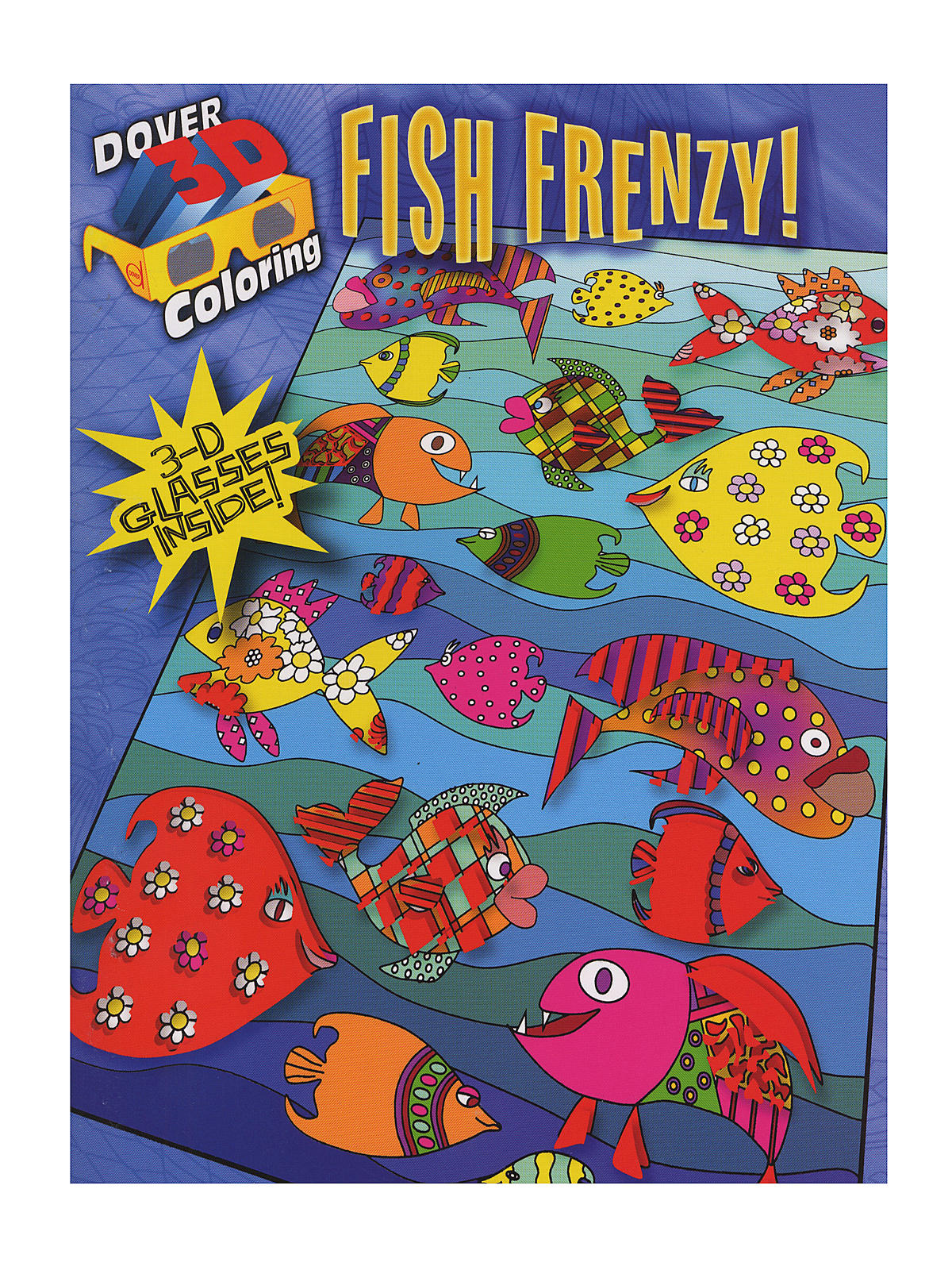 3-d Coloring Book Fish Frenzy