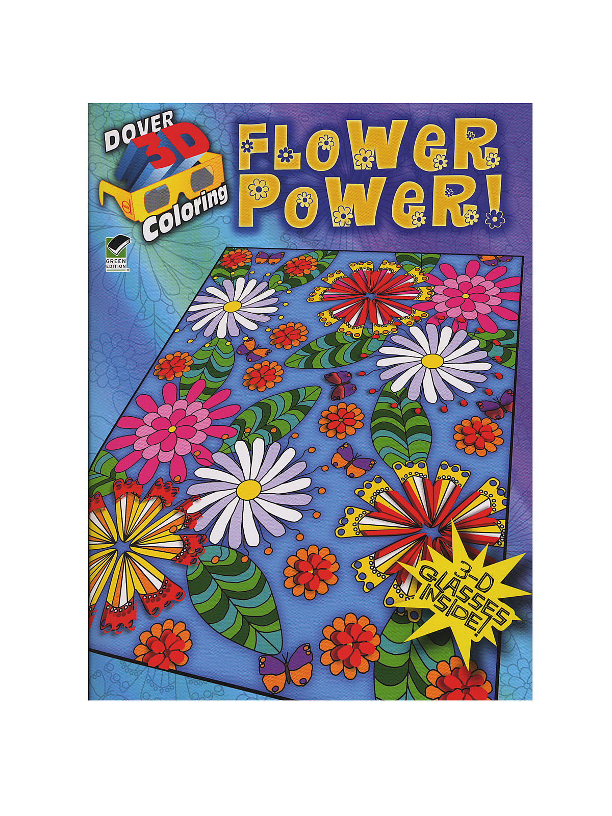 3-d Coloring Book Flower Power