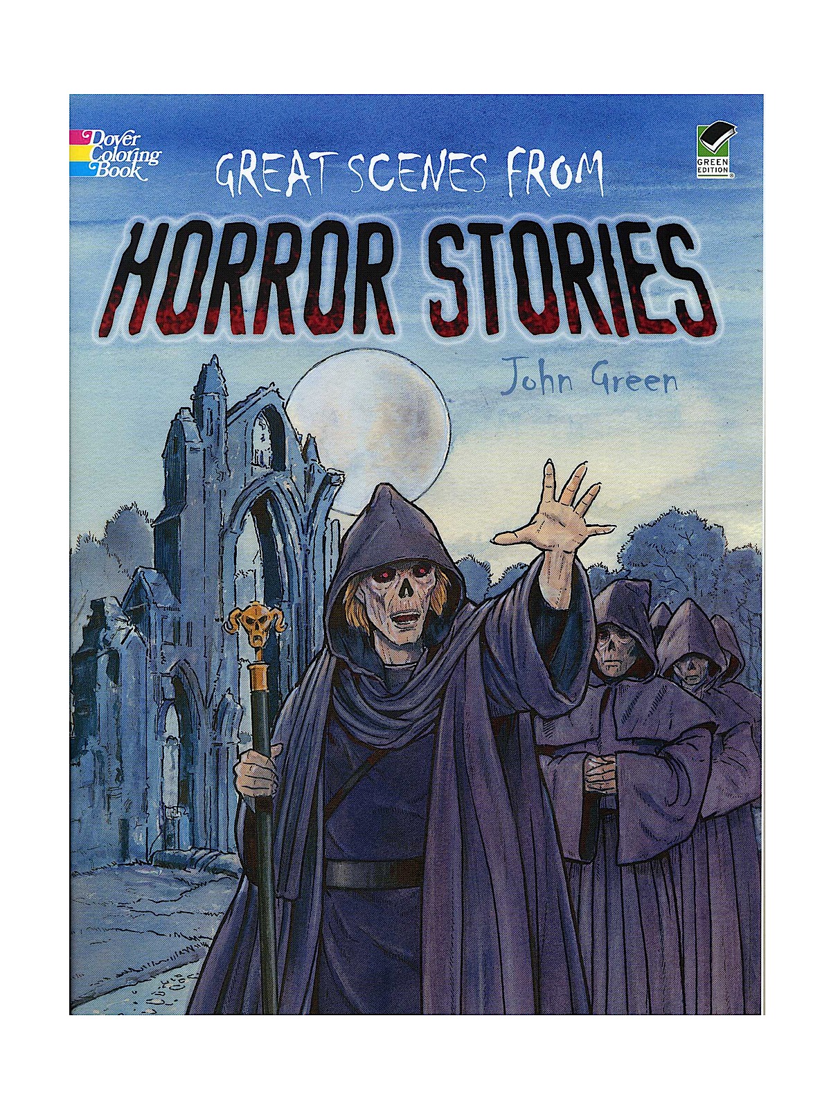 Coloring Book Great Scenes From Horror Stories