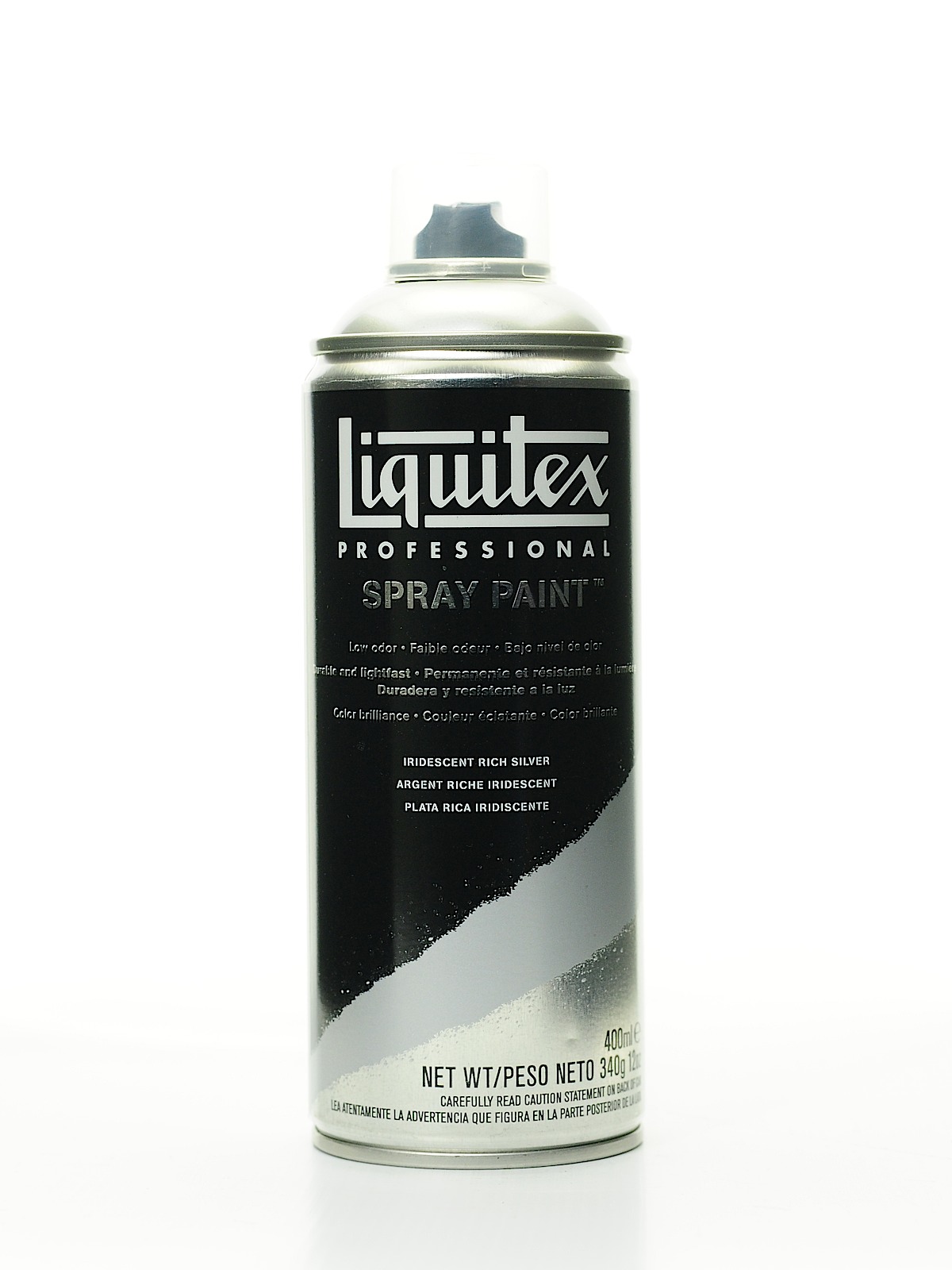 Professional Spray Paint 400 ml (12 oz) iridescent rich silver