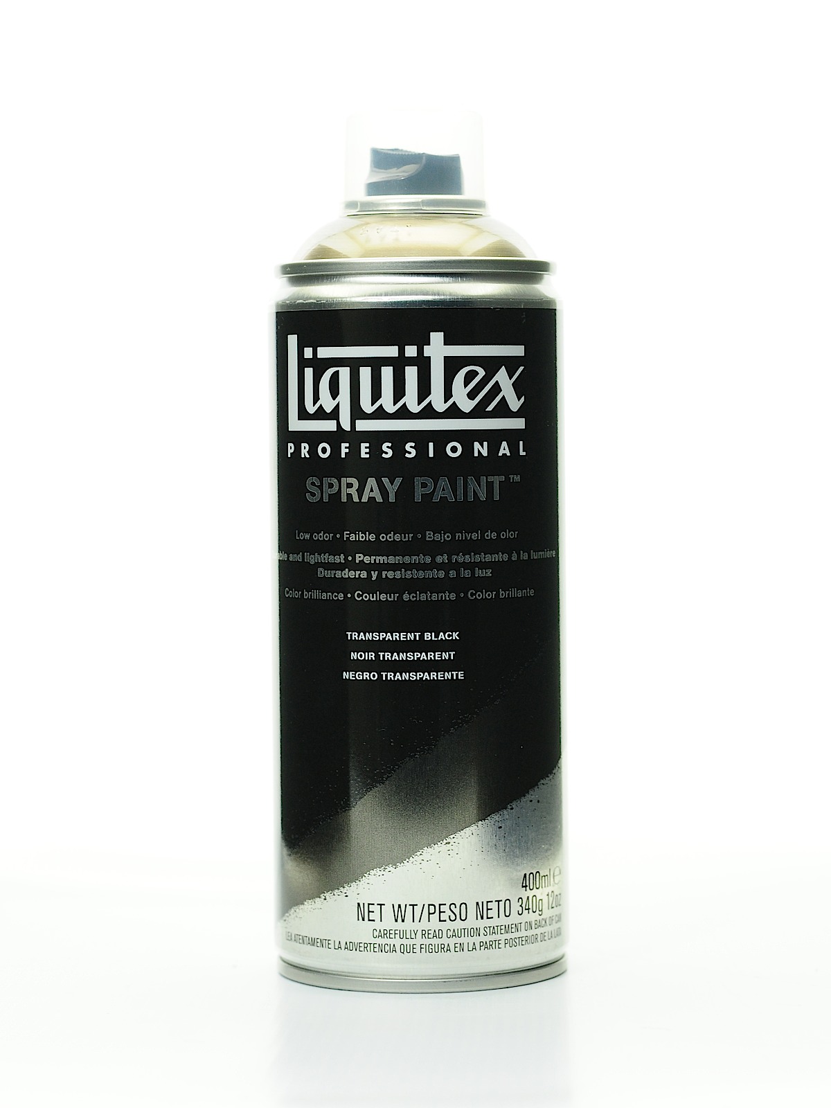 Professional Spray Paint 400 ml (12 oz) transparent black