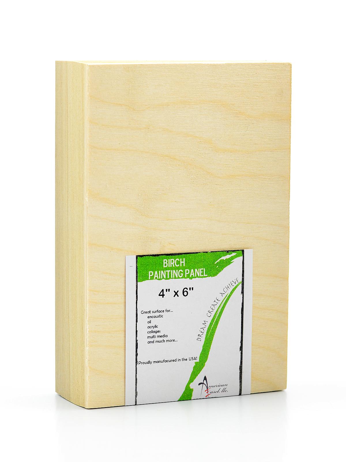1 5 8 in. Cradled Wood Painting Panels 4 in. x 6 in.