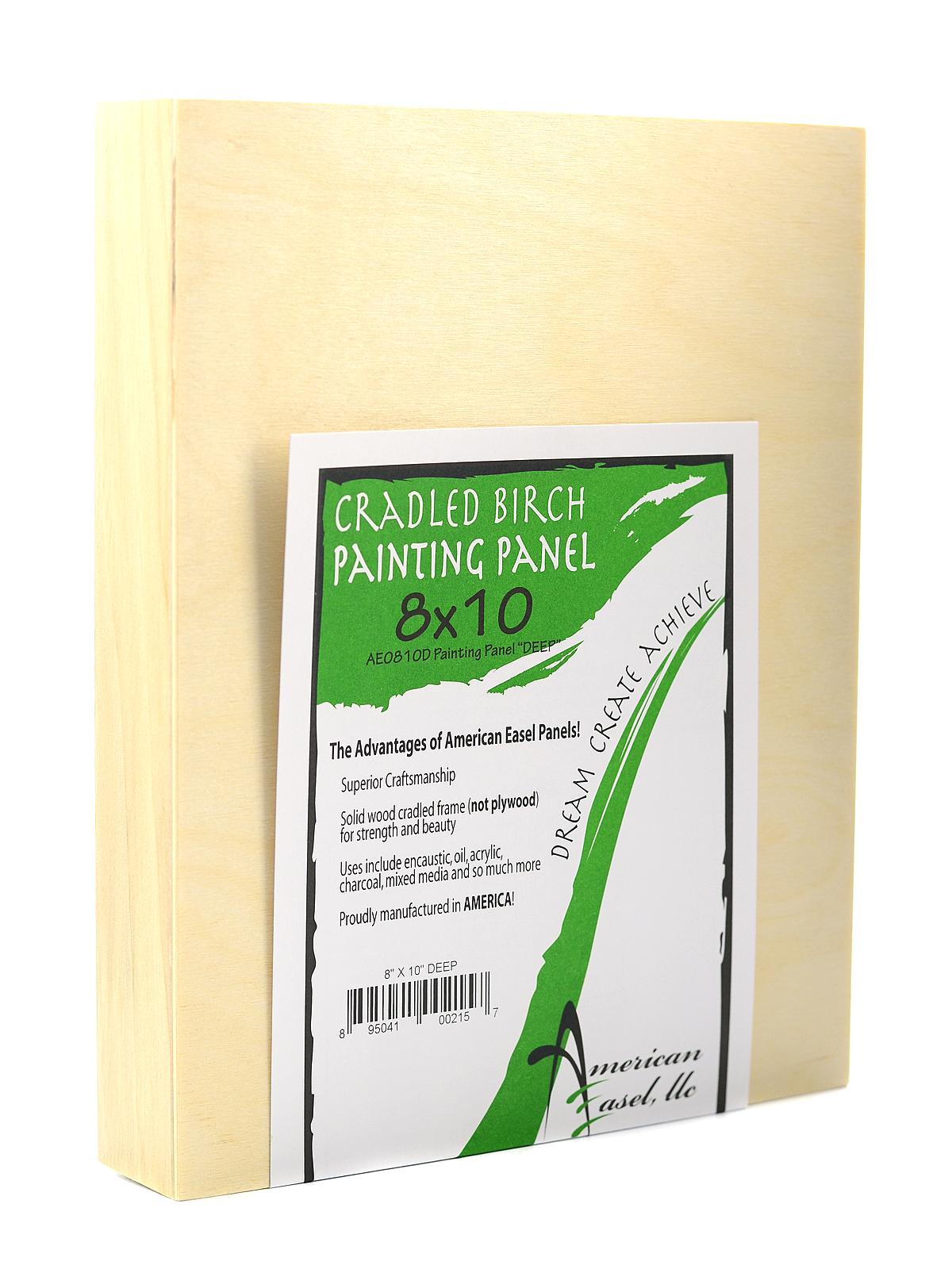 1 5 8 in. Cradled Wood Painting Panels 8 in. x 10 in.