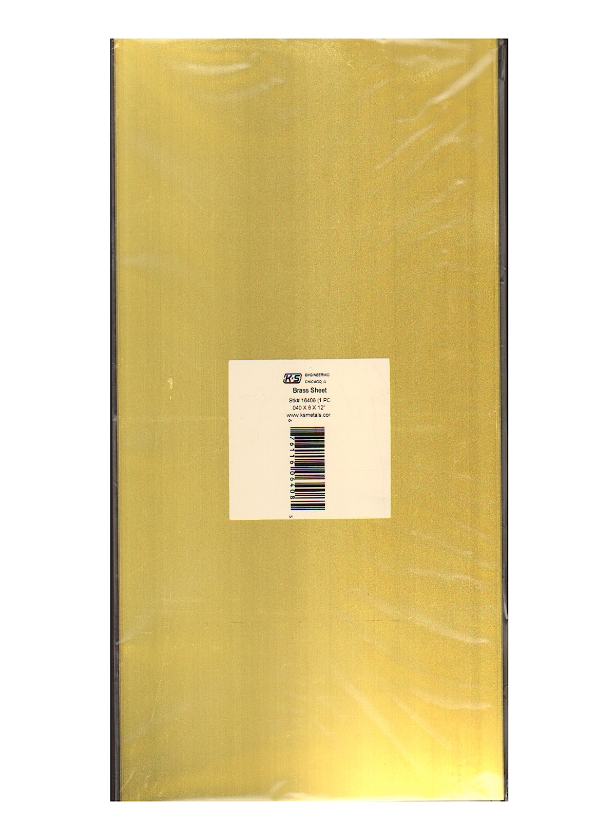 Structural Sheet Metal brass 6 in. x 12 in. .040