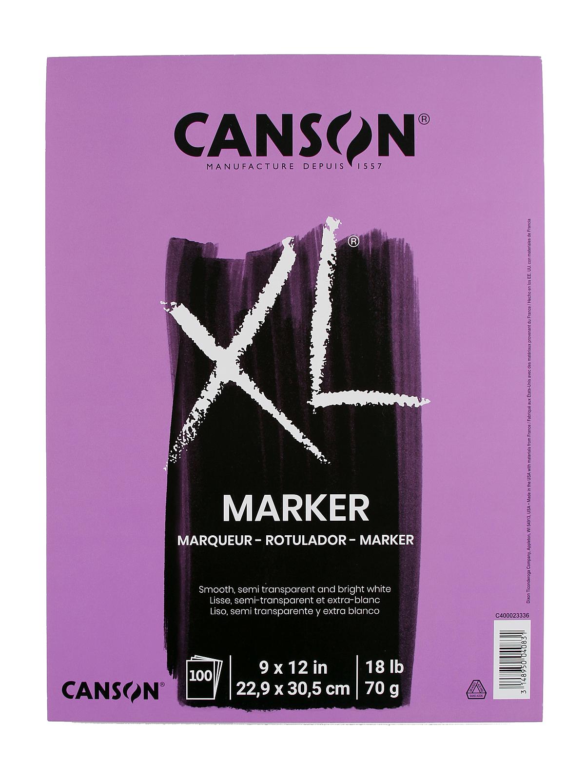 Xl Series Marker Pad 9 In. X 12 In. 100 Sheets