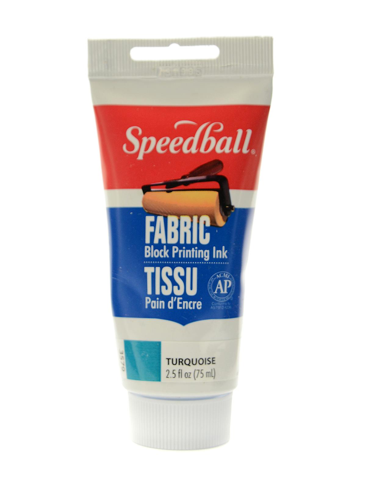 Block Printing Fabric Ink 2.5 oz. turquoise