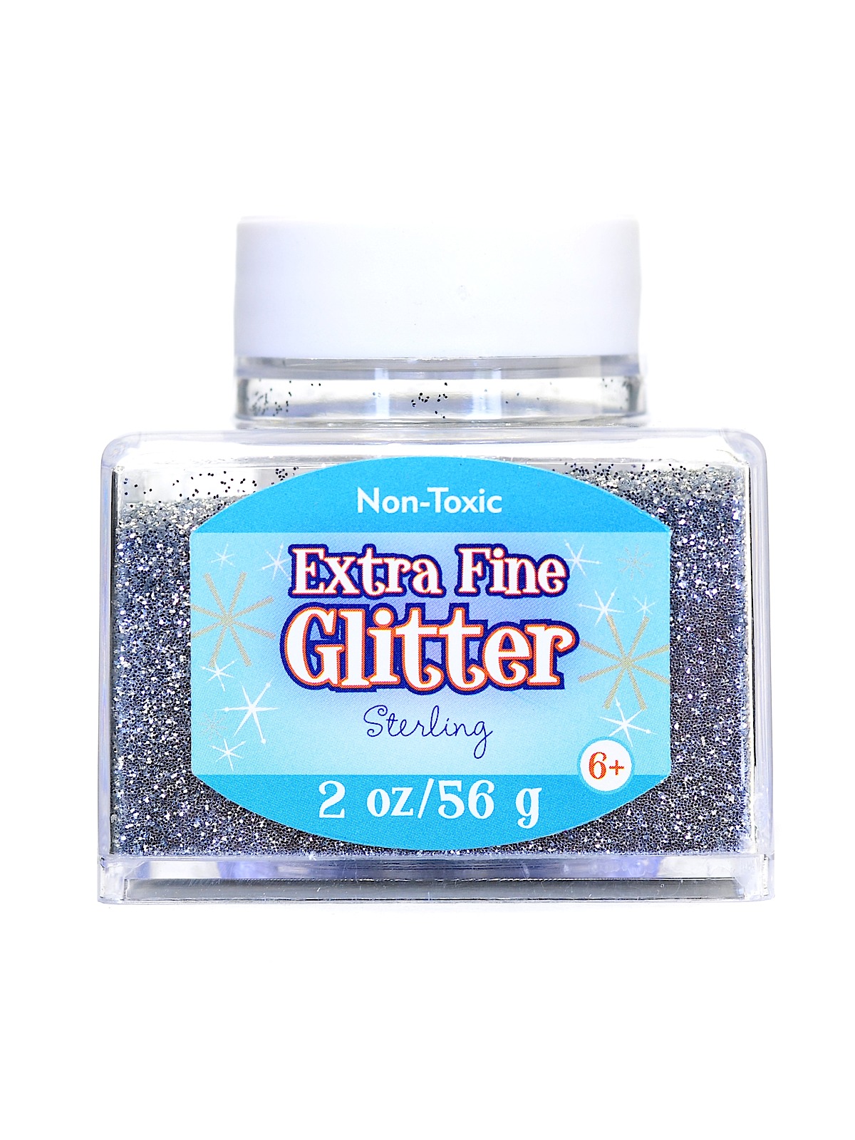 Extra Fine Glitter sterling 2 oz. stackable jar