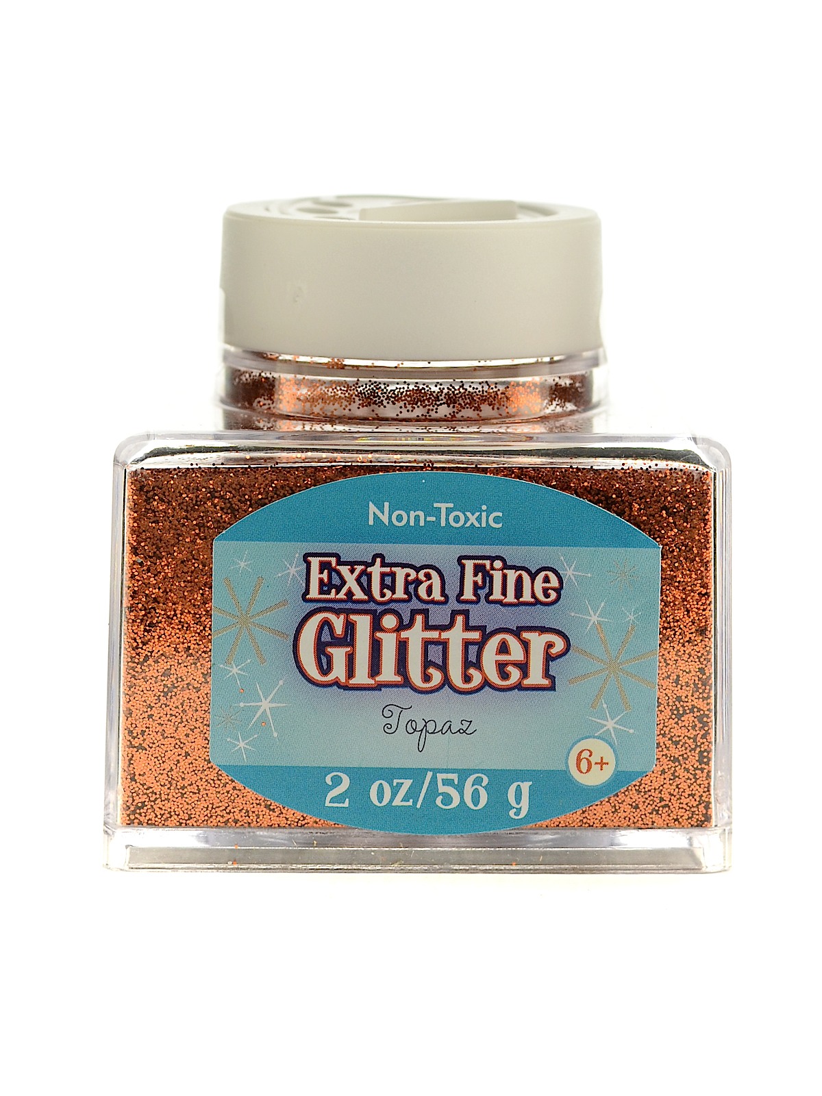 Extra Fine Glitter Topaz 2 Oz. Stackable Jar