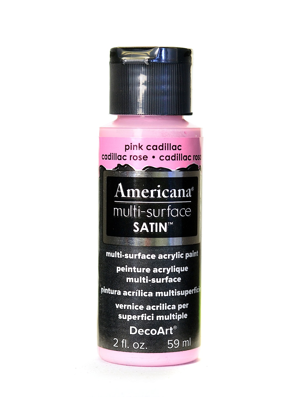 Americana Multi-Surface Satin Acrylics 2 Oz. Pink Cadillac