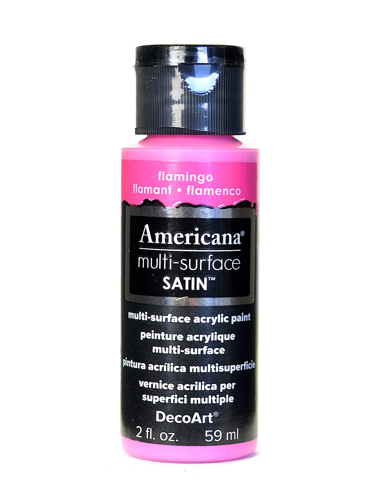 Americana Multi-Surface Satin Acrylics 2 oz. flamingo