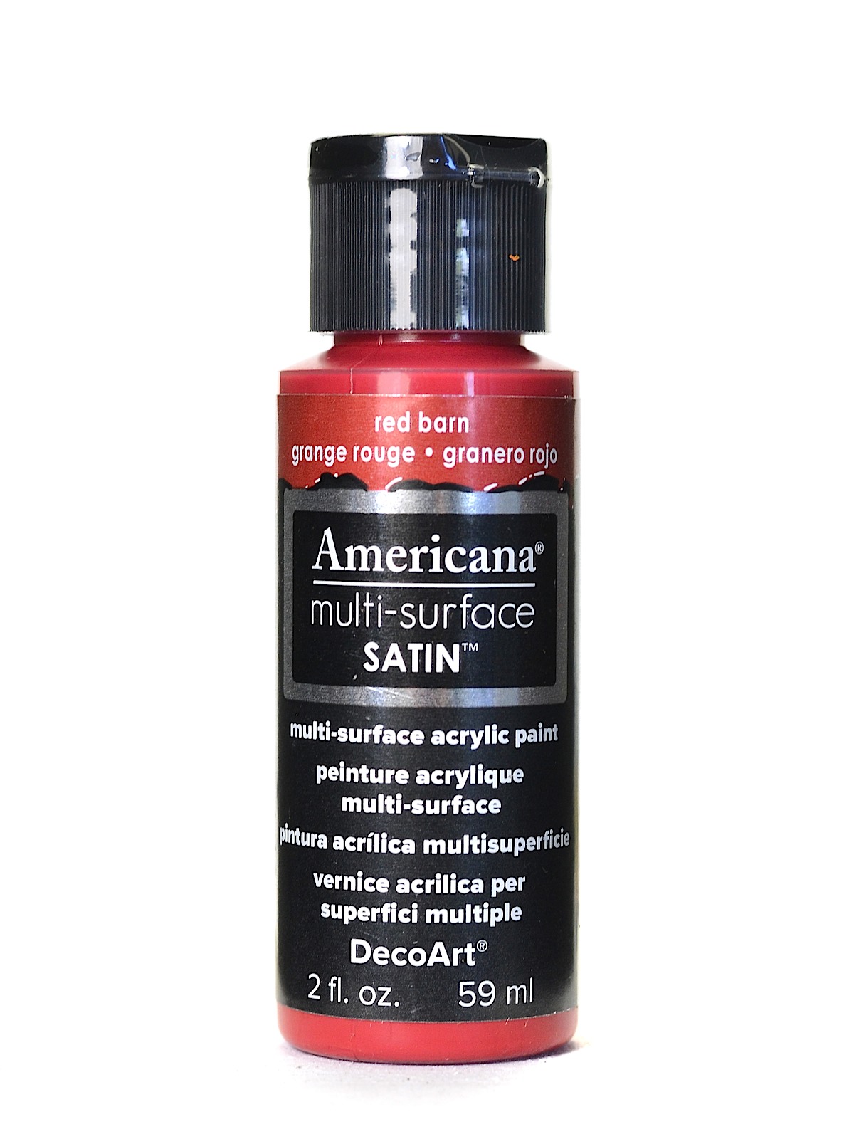 Americana Multi-surface Satin Acrylics 2 Oz. Red Barn