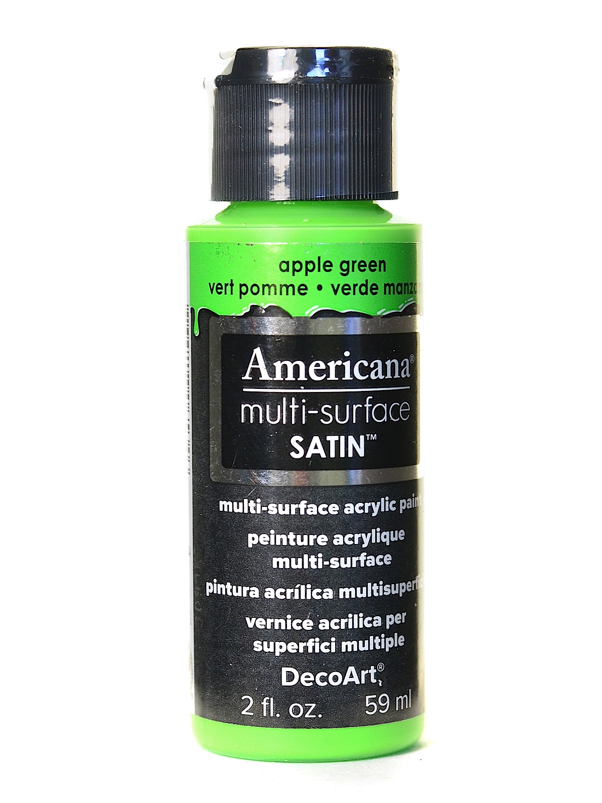 Americana Multi-Surface Satin Acrylics 2 oz. apple green