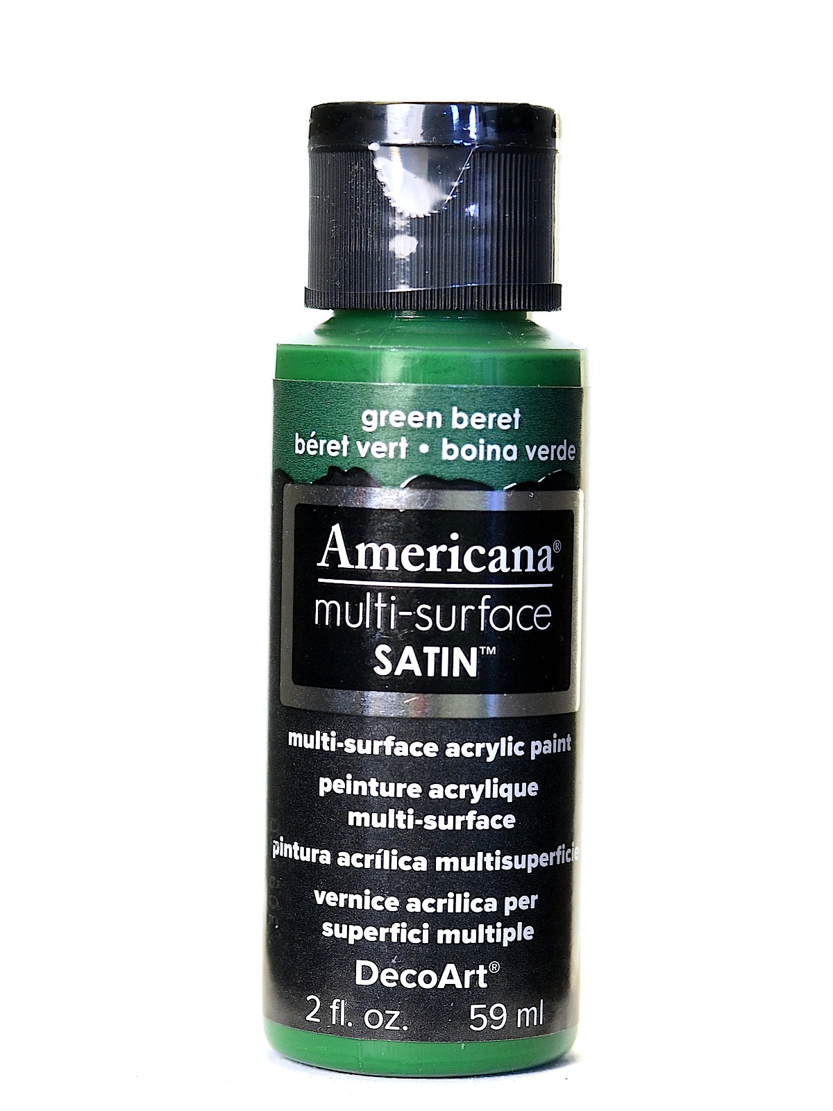 Americana Multi-Surface Satin Acrylics 2 oz. Green Beret
