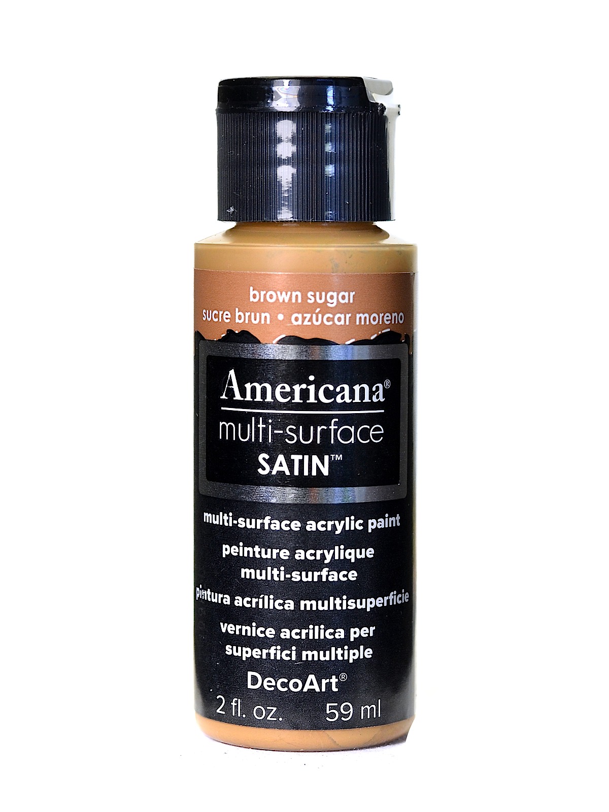 Americana Multi-Surface Satin Acrylics 2 oz. brown sugar