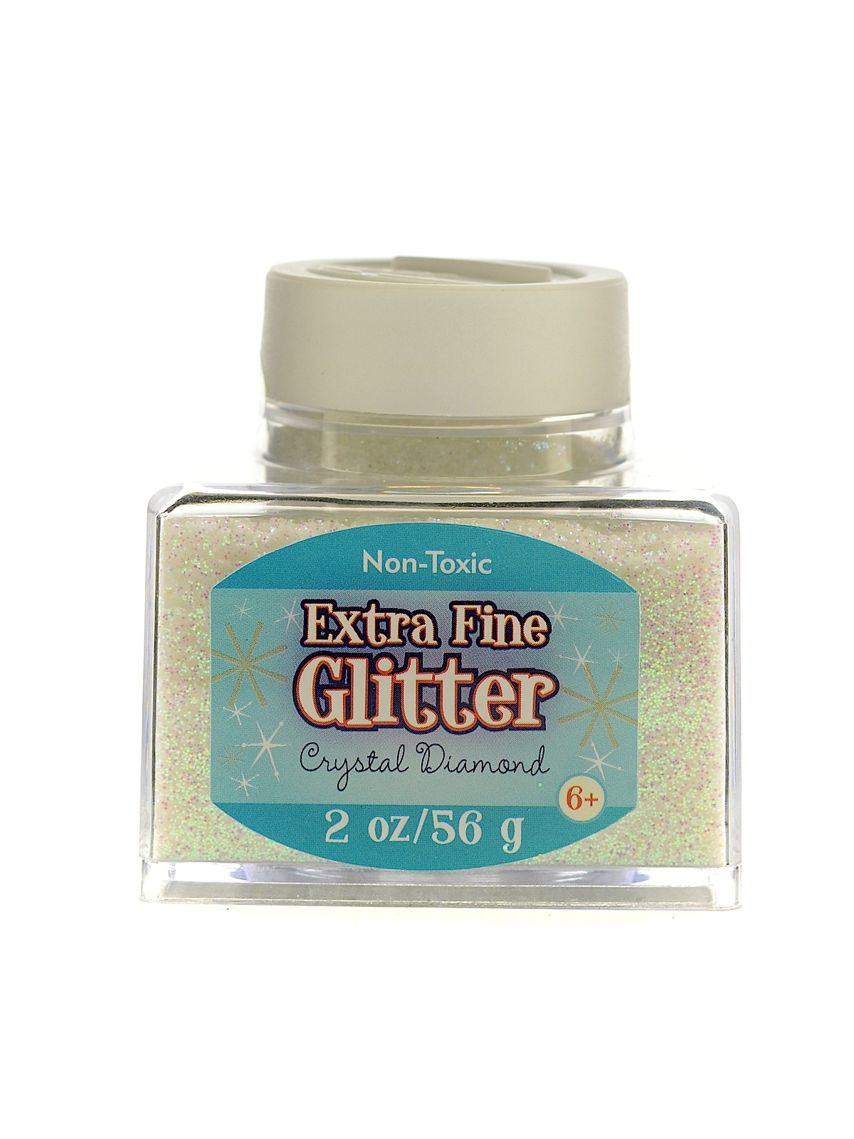 Extra Fine Glitter Crystal Diamond 2 Oz. Stackable Jar