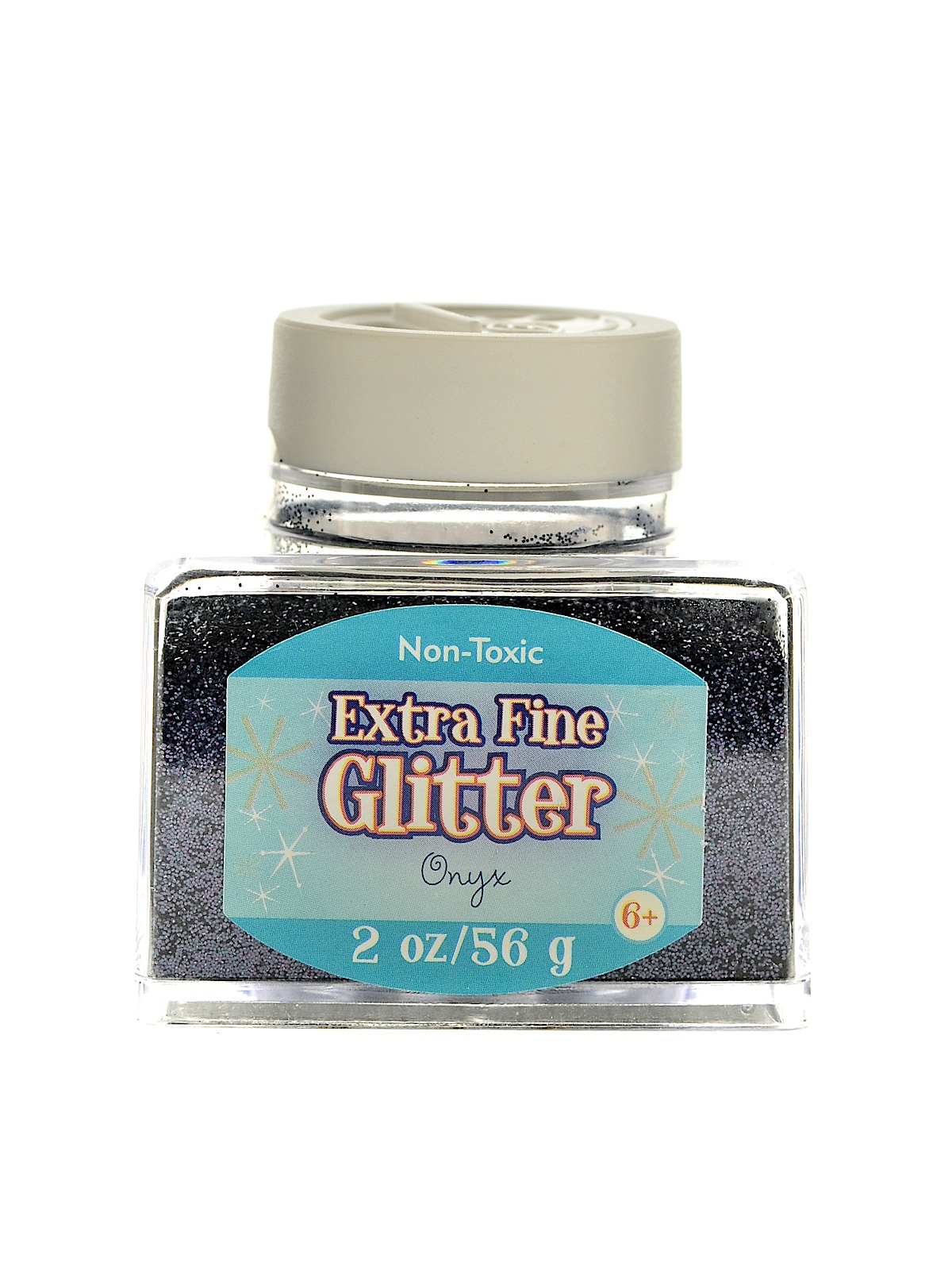 Extra Fine Glitter Onyx 2 Oz. Stackable Jar