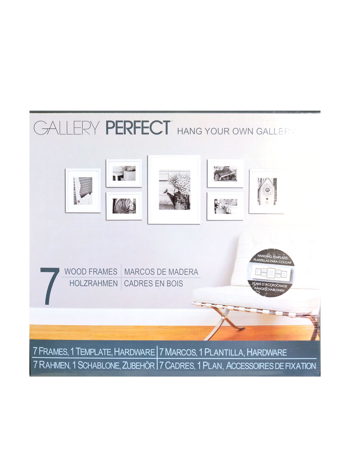 Gallery Perfect 7 Piece Wall Kits Matte White