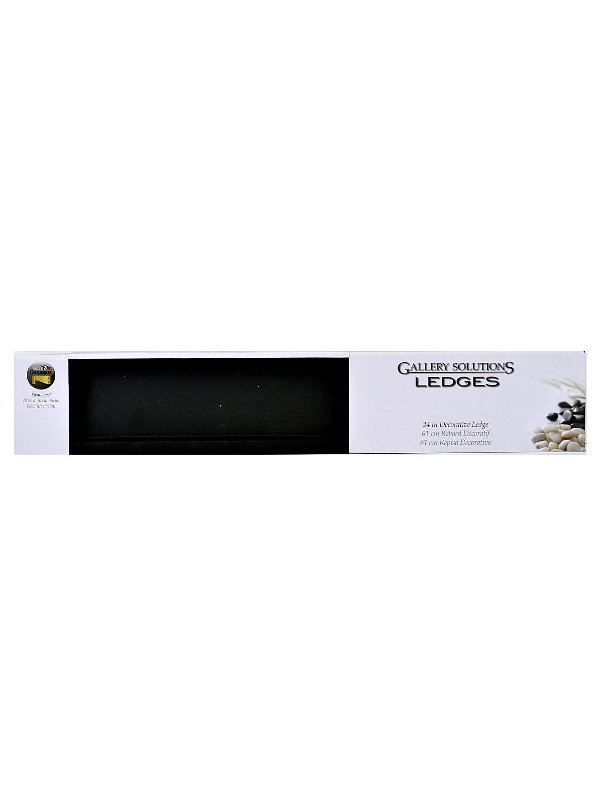 Gallery Solutions Ledges Black 24 In. Gallery