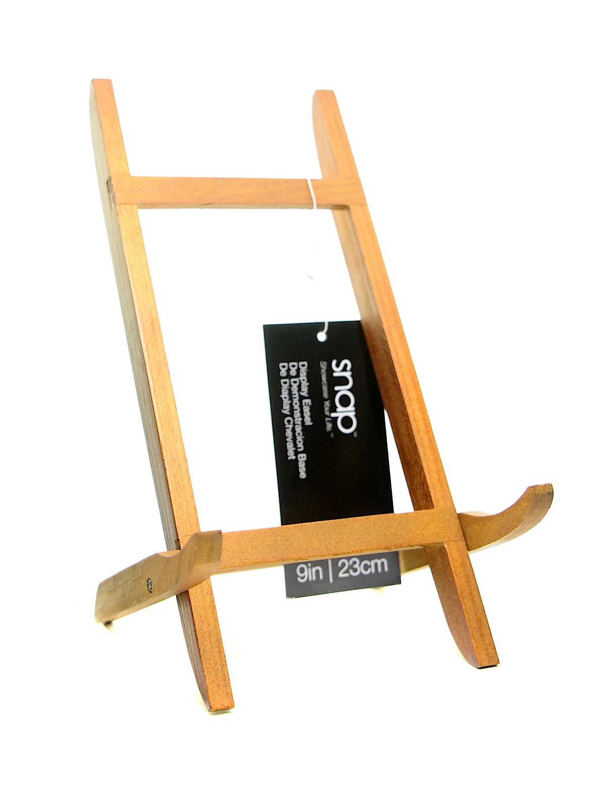 Snap Display Easels walnut 9 in. wood chair