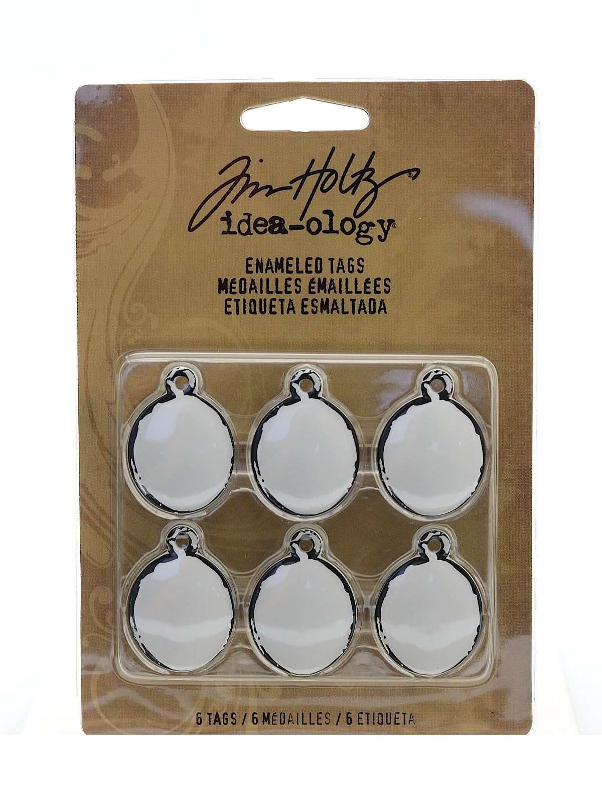 Idea-ology Findings Enameled Tags Pack Of 6