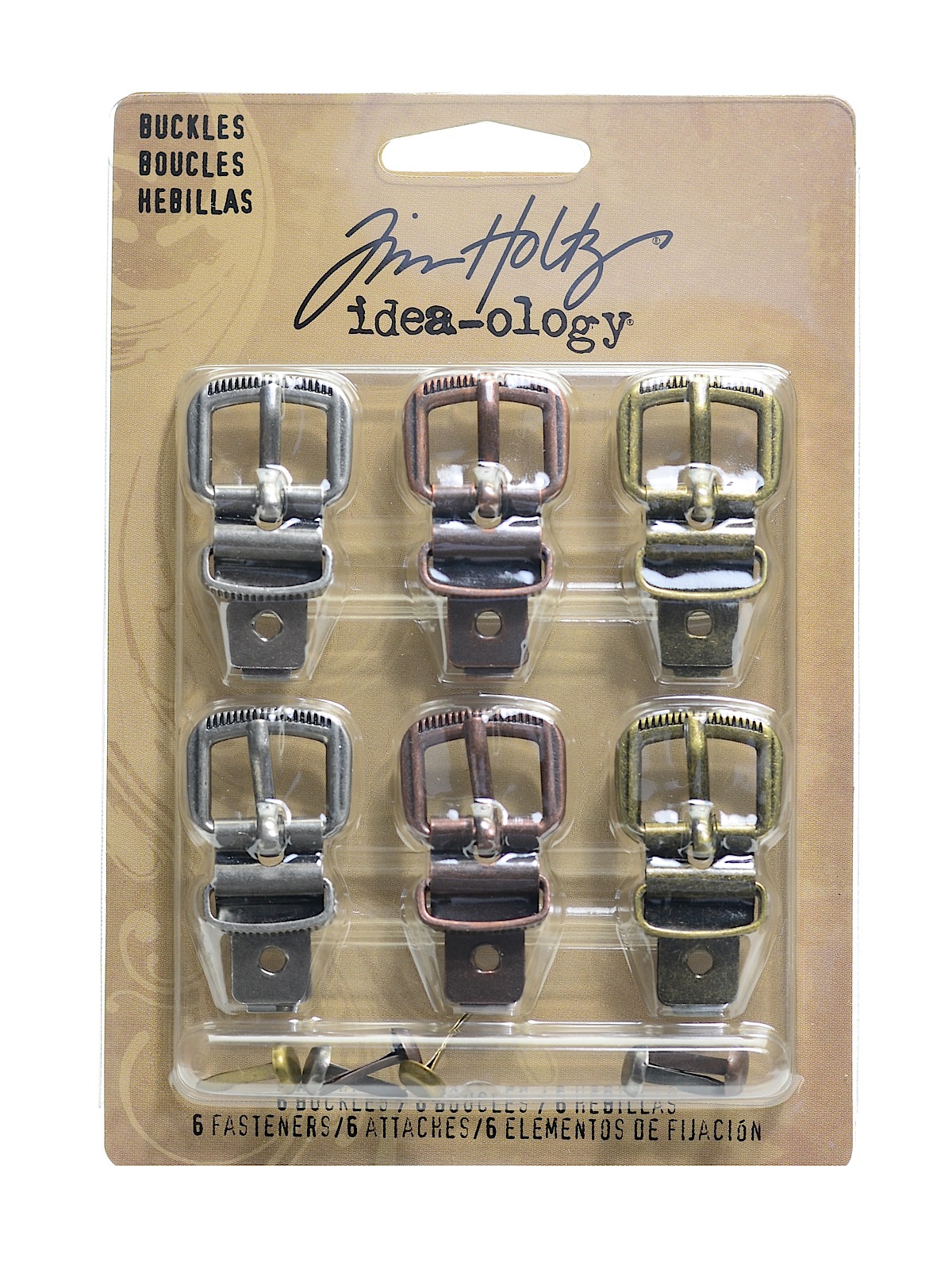 Idea-ology Fasteners Pack Of 6, 6 Fasteners Buckles