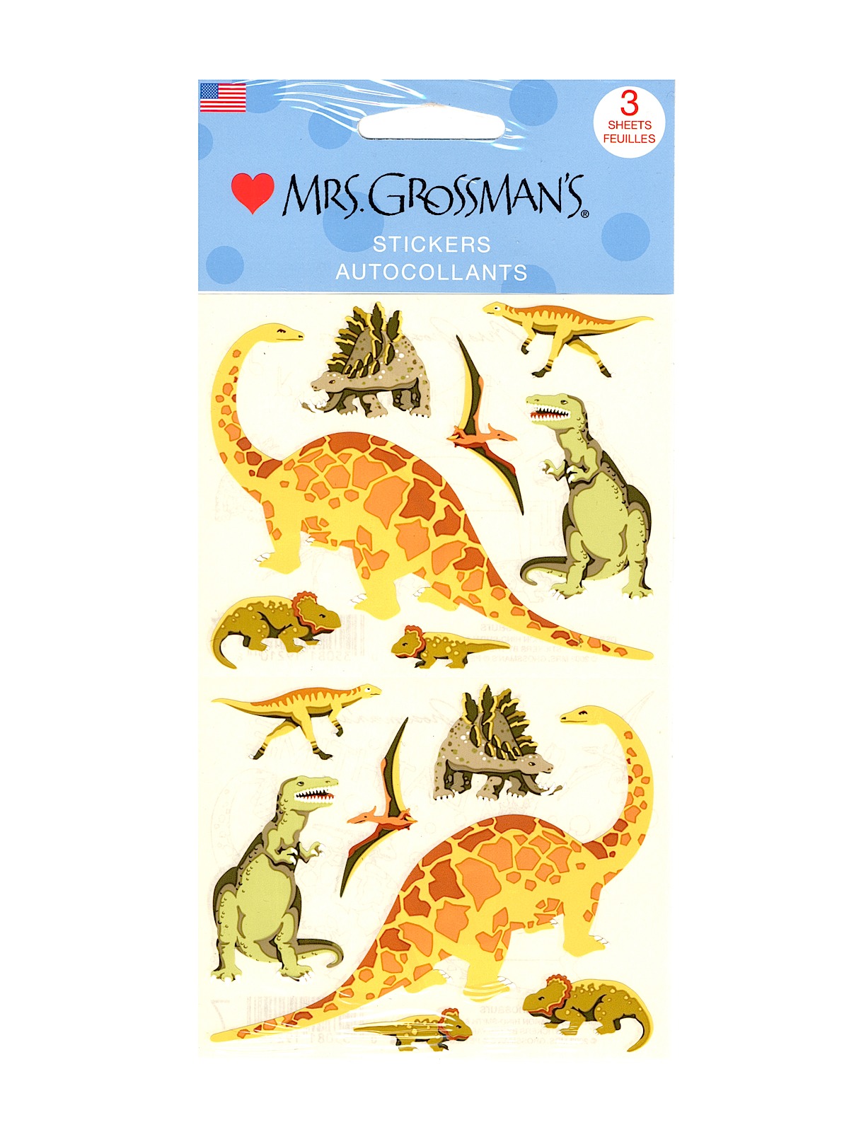 Giant Sticker Packs Standard Dinosaurs 3 Sheets