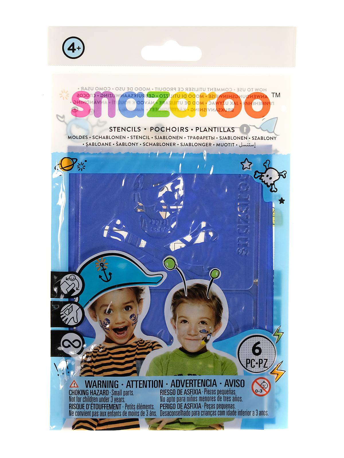 Face Paint Stencils adventure set of 6