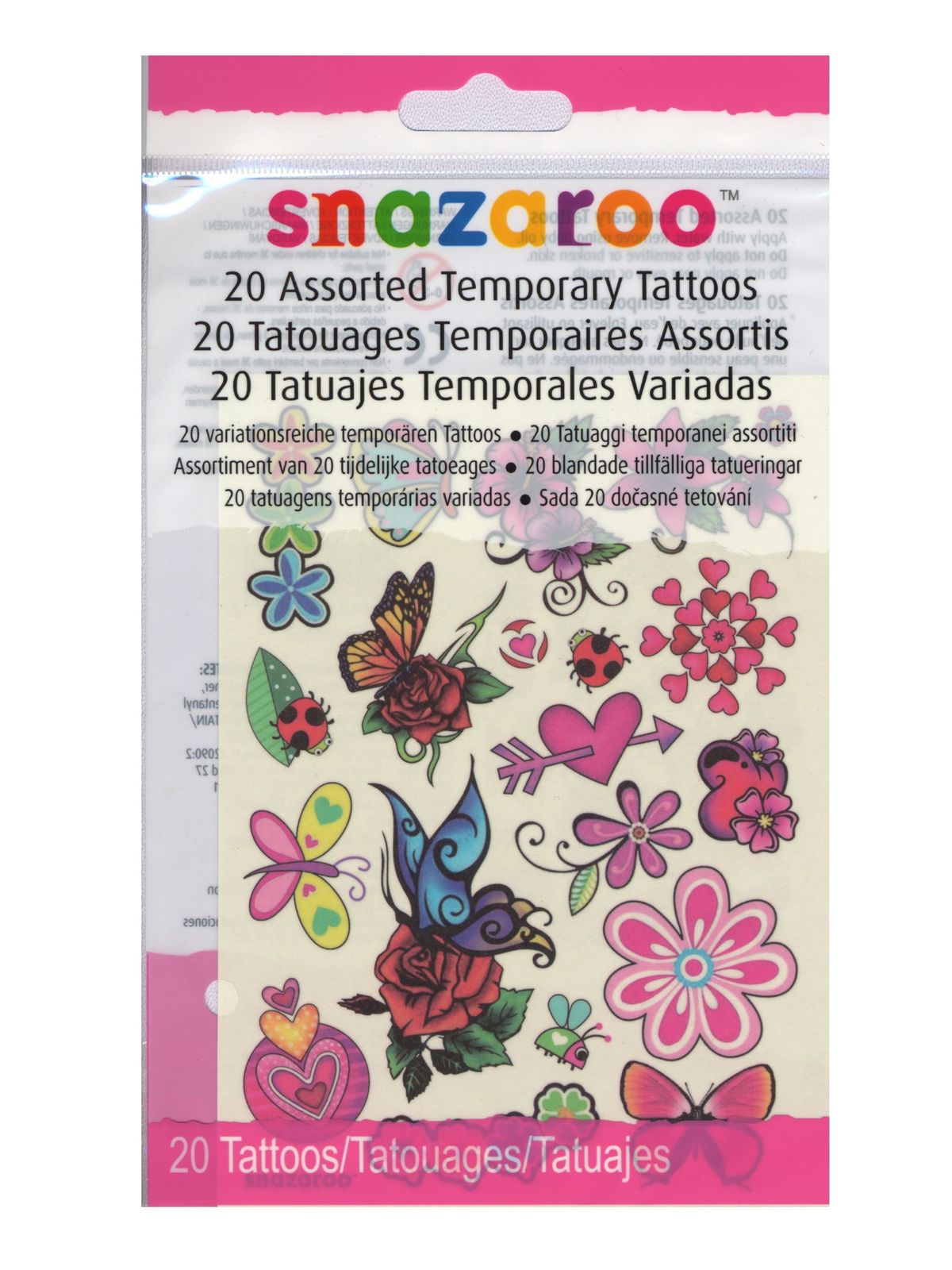 Temporary Tattoos Girls Set Of 20