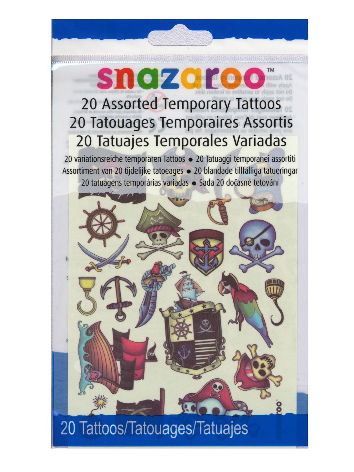 Temporary Tattoos adventure set of 20