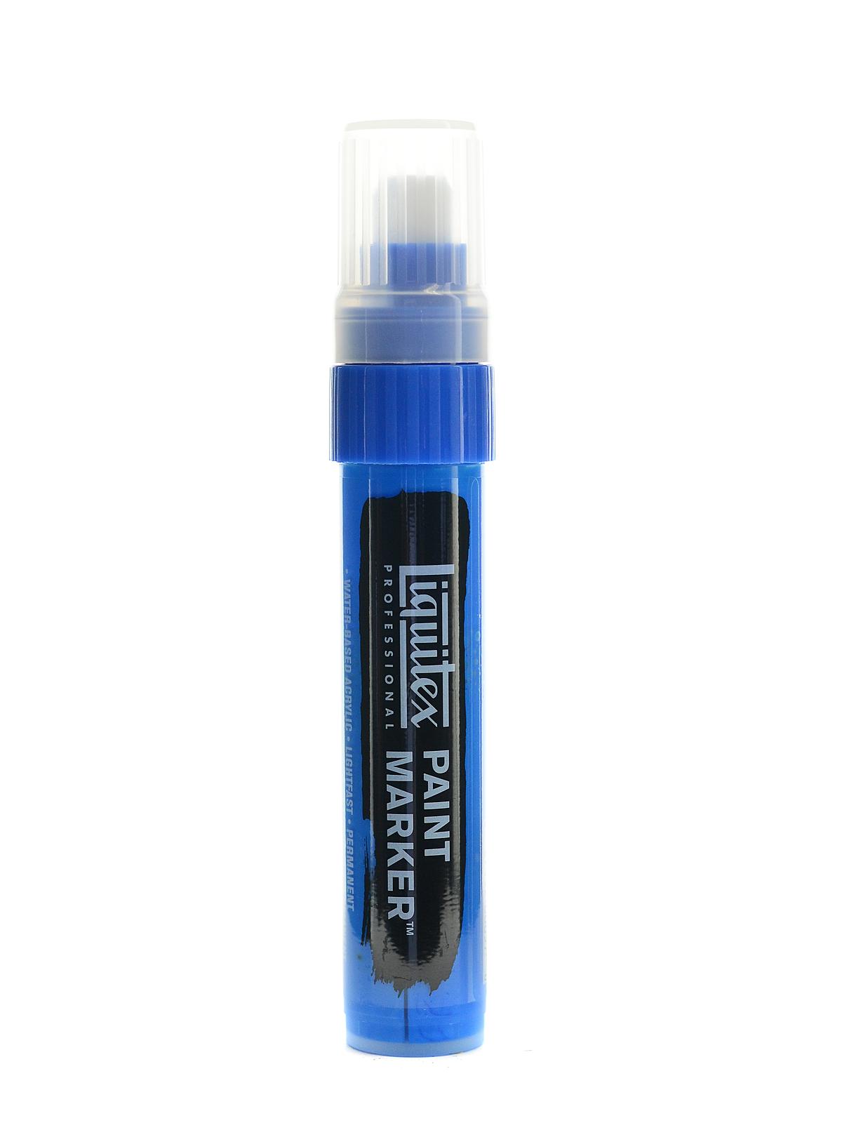 Professional Paint Markers Fluorescent Blue Wide 15 Mm
